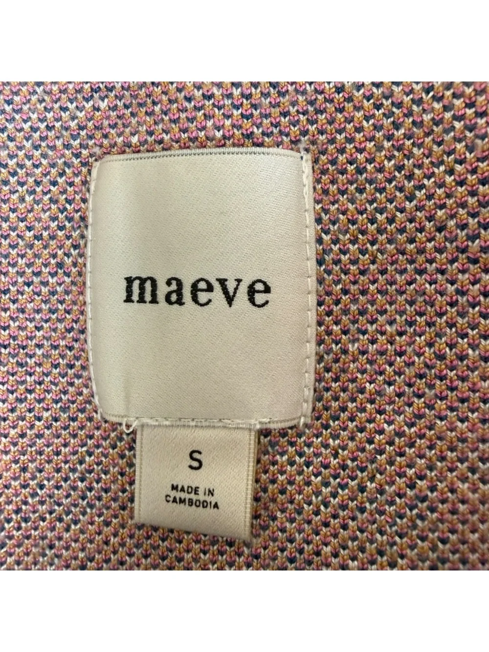Maeve Anthropologie Floral Knit Sweater Tank Top Womens Small Cropped Shirt